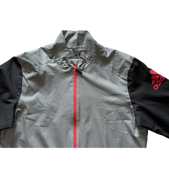 Adidas Men's Climaproof Jacket XL Full Zip Ventilated Windbreaker Pockets Golf - Picture 3 of 11